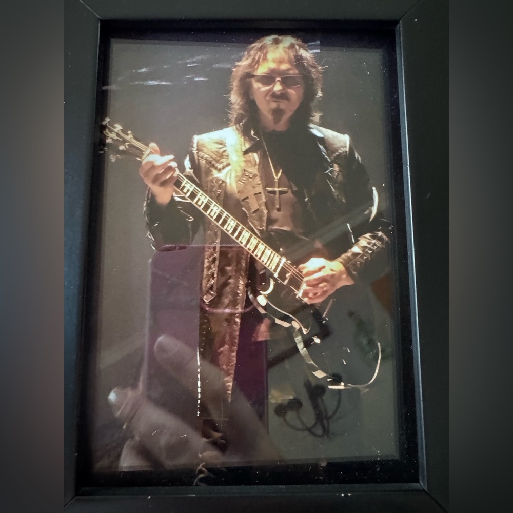 Original Toni Iommi in 2016 Legendary Guitarist Framed Art Print